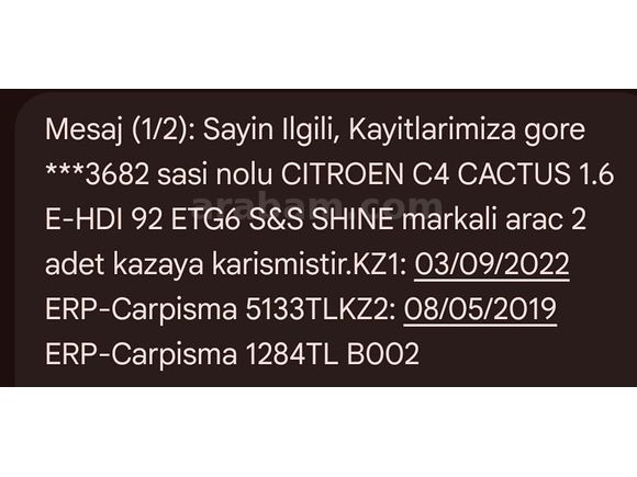 Sahibinden Citroen C4 Cactus 1.6 e-HDi Shine 2017 Model 