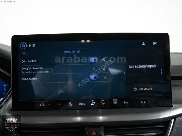 !BOYASIZ! 2023 FORD FOCUS TİTANİUM X/SERVİS B/KEYLESS GO/HAYALET