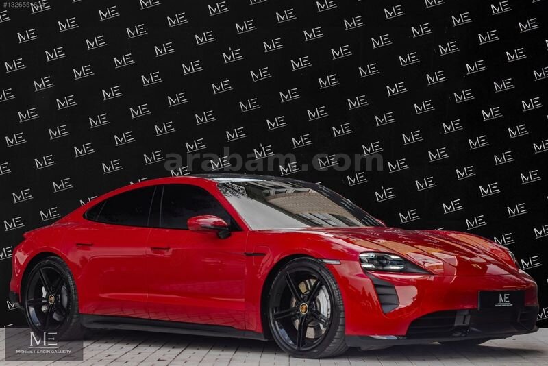 Galeriden Porsche Taycan Elektrik Turbo 2020 Model Kütahya 30.000 km Kırmızı
