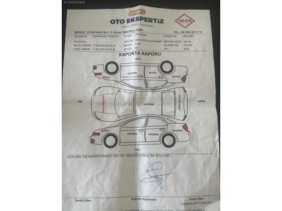 2016 MODEL 1,4 TFSİ AUDİ A4 OTOMATİK VİTES DYNAMİC PAKET