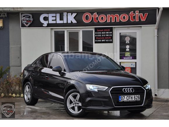 2017 ORJİNAL AUDİ A3 1.6TDİ DYNAMİC F1-START-STOPLU KARTA TAKSİT
