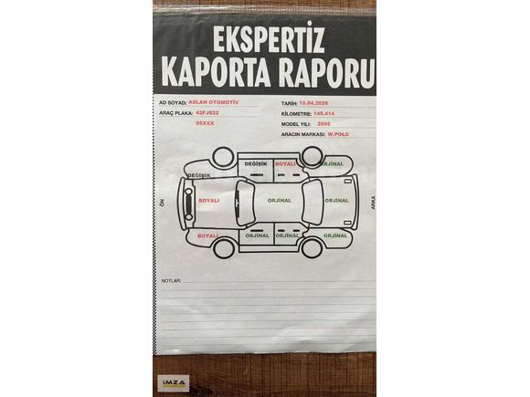 İMZA OTOMOTİV'DEN ÇOK TEMİZ SADECE 147 BİN KM'DE POLO 1.4 SINIF