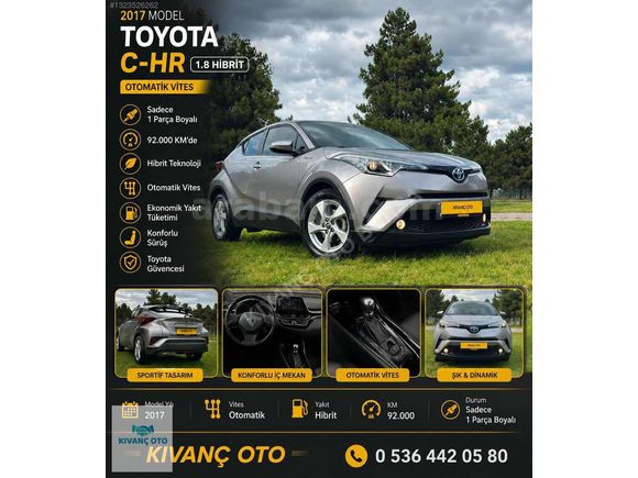 2017 MODEL 1.8 HİBRİT 92 BİN KM DE