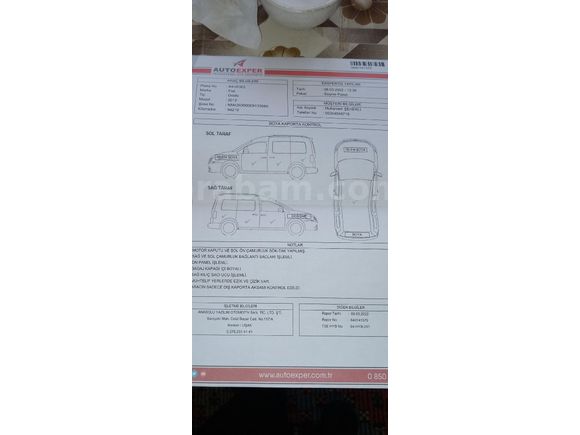 Sahibinden Fiat Doblo Panorama 1.3 Multijet Dynamic 2012 Model