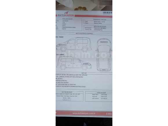 Sahibinden Fiat Doblo Panorama 1.3 Multijet Dynamic 2012 Model