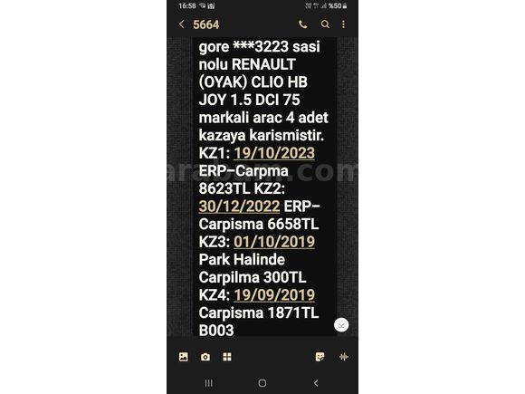 Sahibinden Renault Clio 1.5 dCi Joy 2019 Model 