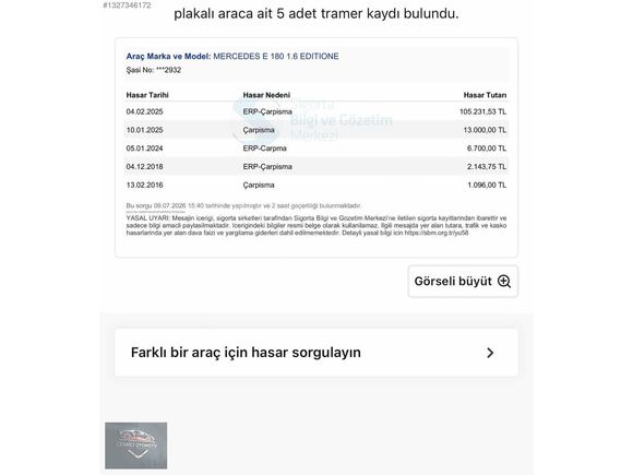 GEMİCİ'DEN-2015 E180 EDİTİON E-HATASIZ BOYASIZ-195.000 KM-LPG'li