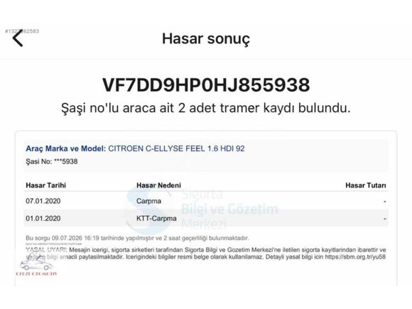 2017 CİTROEN C ELYSEE DİZEL HATASIZ BOYASIZ YENİ KASA