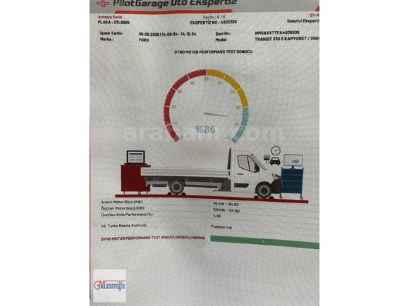 2004 MODEL FORD TRANSİT 330 S HATASIZ AYARINDA
