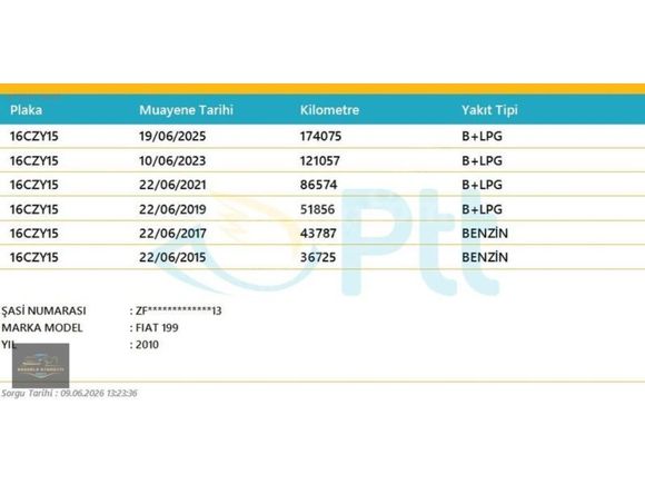 KLİMALI 2010 MODEL LPGLİ 200 BİN KMDE PUNTO