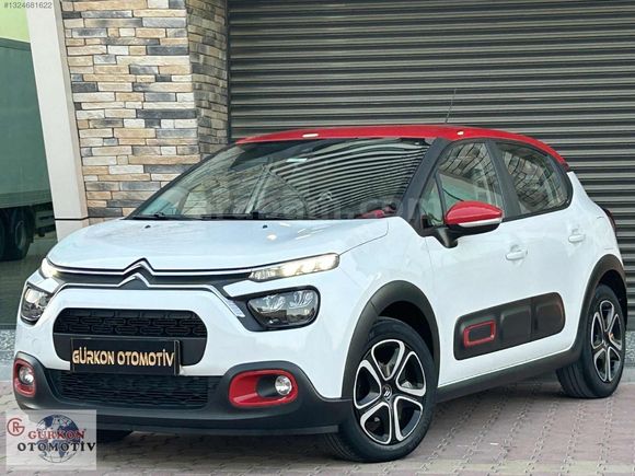 GÜRKON' 2021 CİTROEN C3 ÇİFT RENK HATASIZ BOYASIZ 80KM