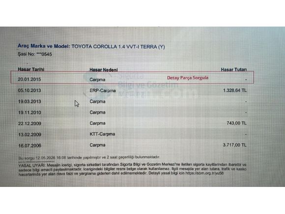 Toyota Corolla 1.4 Terra 2000 Model