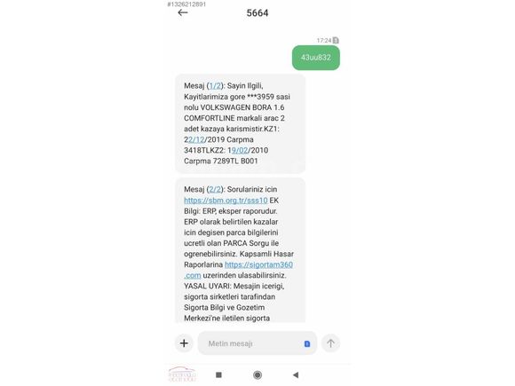 VOLKSWAGEN BORA 1.6 PACİFİC BENZİN+LPG