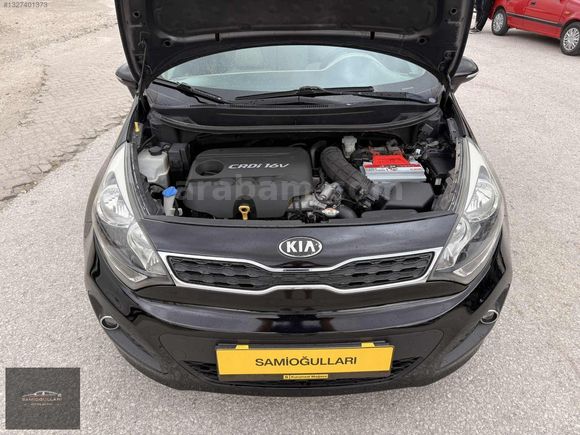 SAMİOĞULLARINDAN 2013 MD KİA RİO 1.4 CRDİ 6 İLERİ SİYAH+KREM