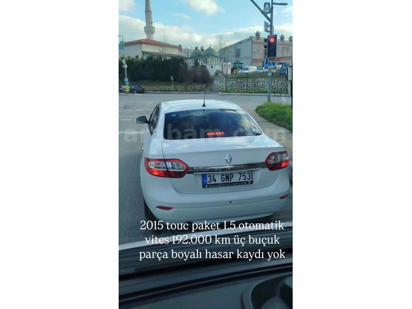 Sahibinden Renault Fluence 1.5 dCi Touch 2015 Model