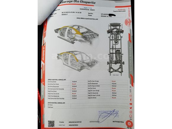Sahibinden Megane 1.6 8v RTE 1998 Model