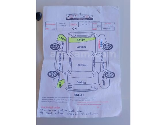 Galeriden Renault Symbol 1.5 dCi Joy 2013 Model Şanlıurfa