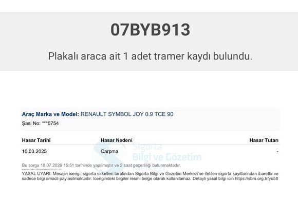 ÇAĞDAŞ oTo'dan 2020Renault Symbol 0.9 TCe Joy