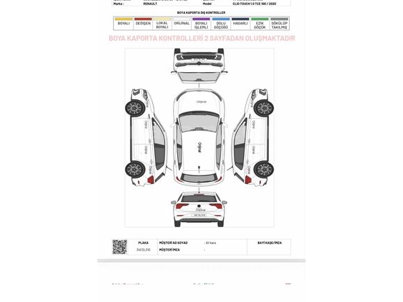 Sahibinden Renault Clio 1.0 TCe Touch 2020 Model 