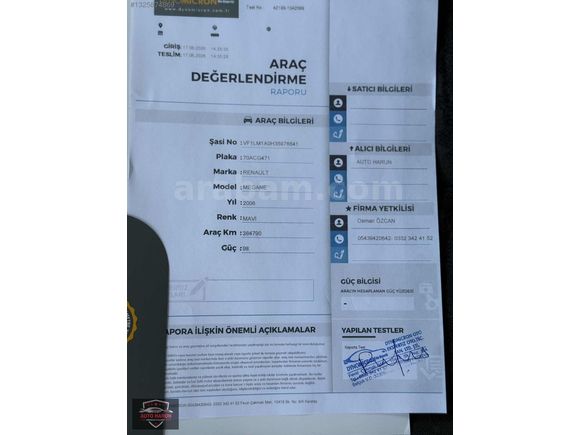 AUTO HARUNDAN 1.4 LPGLİ MEGANE2