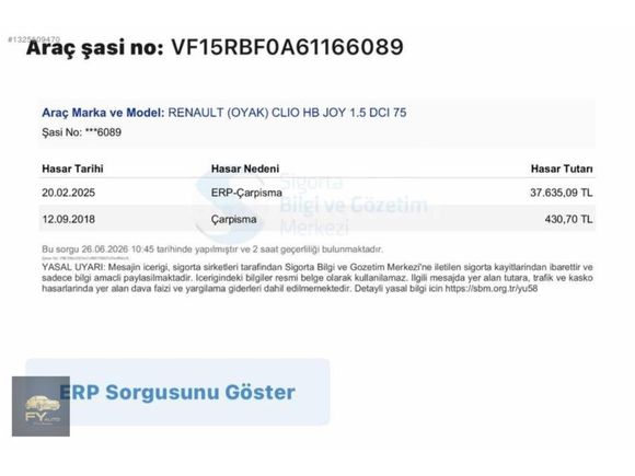 RENAULT CLIO 1.5 dCi JOY | 106.000 KM | MASRAFSIZ