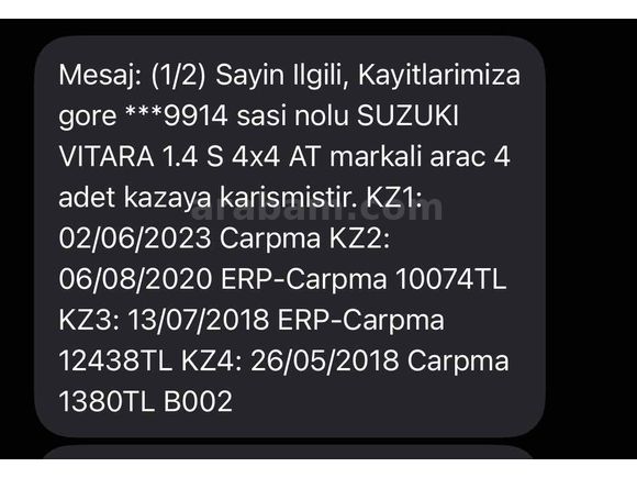 4x4 Vitara Çift Renk Tertemiz 