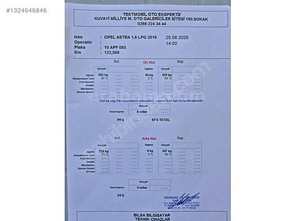 GÜLDALI'DAN 2015MODEL 122000KM'DE ORJİNAL 1.6 LPGLİ ASTRA