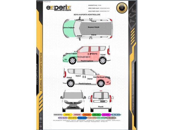 2018 MODEL FORD COURİER 1.5 TDCI TİTANİUM PLUS KREDİ K.12 TAKSİT