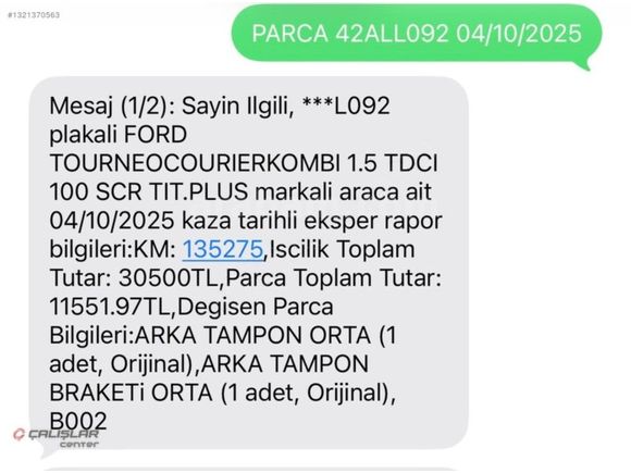 ÇALIŞLAR CENTER-2022-TITANIUM PLUS-161km-K.ISITMA-DEĞİŞENSİZ