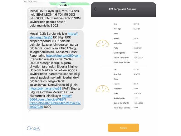 *Boyasız*AğırBakımlarıYeni*122.***Km