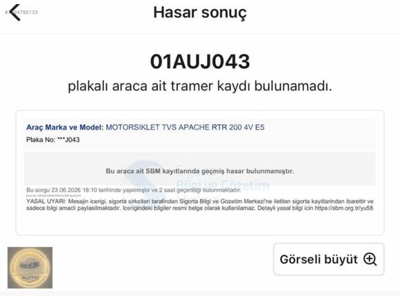 ÖZTÜRK AUTO'DAN TVS APACHE RTR200