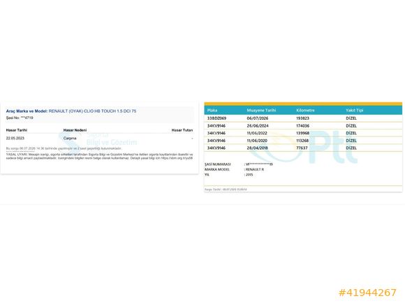 HATASIZ BOYASIZ TRAMERSİZ CLIO 1.5 DCI TOUCH PAKET