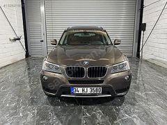 36AYKREDİ BMWX3 2.0DXDRİVE KAHVERENK İÇ KIRMIZI Y.SERVS TAM DOLU