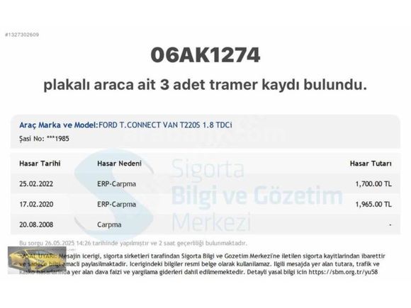 2004 1.8 DİZEL 4+1 KOLTUKLU ÇEKME BELGELİ