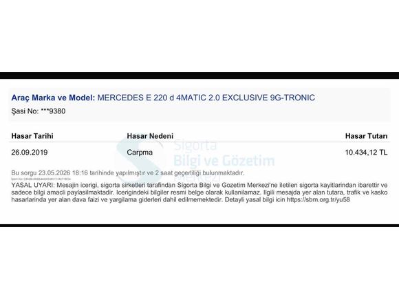 BEKE OTOMOTİV”DEN 2018 MERSEDES E-220 4 MATİC 