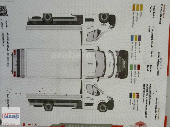 2018 MODEL HATASIZ BOYASIZ FORD TRANSİT 350 M KLİMALI