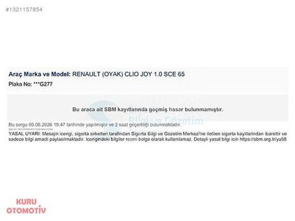 2022 CLİO 1.0 SCE JOY BOYASIZ 29.000 KM DE