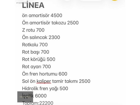 NCD MOTORS 2013 FİAT LİNEA 1.3 MULTİJET ACTİVE PLUS FULL BAKIMLI