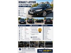 Sahibinden Renault Latitude 1.5 dCi Privilege 2011 Model 