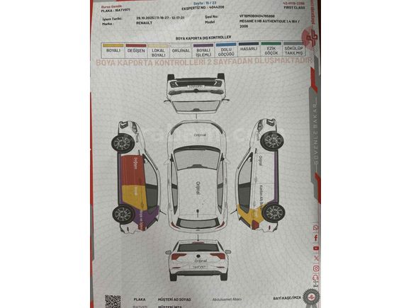 Sahininden 2006  1.4 16V  Tek Değişen  Bakımlı Megane 
