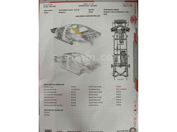 Sahininden 2006  1.4 16V  Tek Değişen  Bakımlı Megane 