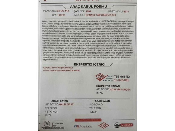 Sahibinden Renault Megane 1.5 dCi Touch 2017 Model 