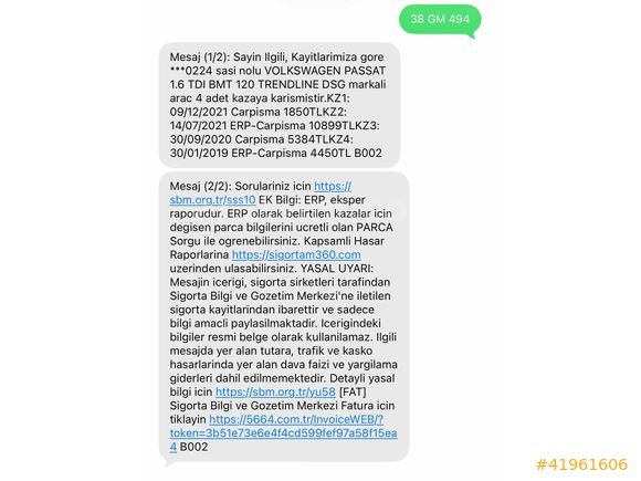 1. SINIF + PASSAT + BİNİCİSİNDEN+ DÜŞÜK KM....