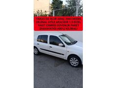 TAKASDA OLUR 2003 MODEL ORJİNALDIR ARACIMI NORMAL CLİOLARLA BİR TUTMAYIN ARACIM GÜVENLİK PAKETT 2 HAVAYASTIĞI ABSE KİLİMA 1.5 DİZEL YAKIT? CİMRİ