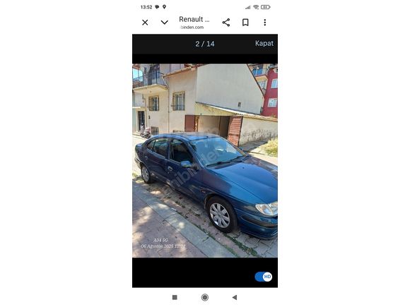 Sahibinden Renault Megane 1.6 RTE 1998 Model 