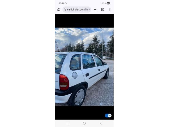 Sahibinden Opel Corsa 1.5 TD 2000 Model  364.000 km Beyaz