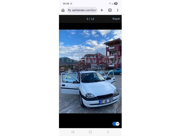 Sahibinden Opel Corsa 1.5 TD 2000 Model  364.000 km Beyaz