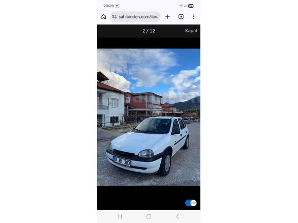 Sahibinden Opel Corsa 1.5 TD 2000 Model  364.000 km Beyaz