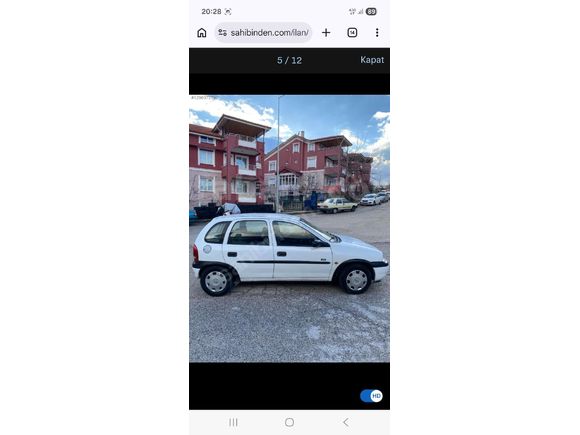 Sahibinden Opel Corsa 1.5 TD 2000 Model  364.000 km Beyaz