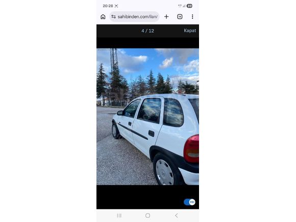 Sahibinden Opel Corsa 1.5 TD 2000 Model  364.000 km Beyaz